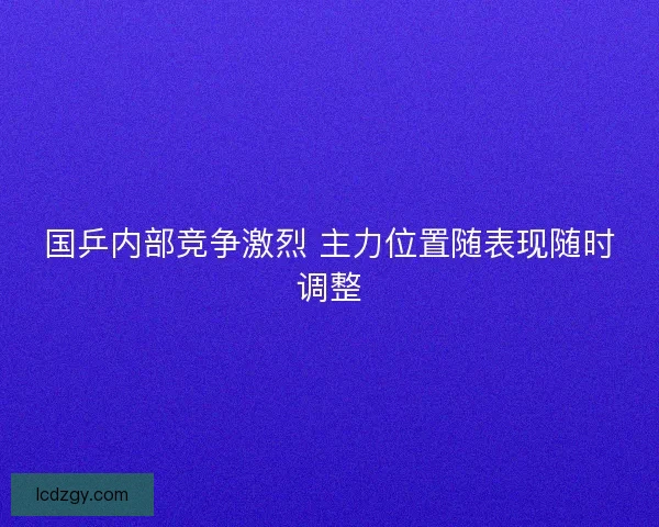 国乒内部竞争激烈 主力位置随表现随时调整 国乒内部竞争激烈 主力位置随表现随时调整